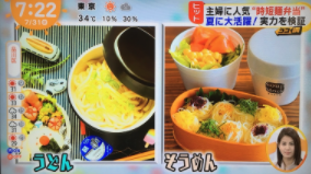 【フジテレビ】「めざましテレビ」ココ調 主婦に人気！”時短麺弁当” コメント出演のイメージ